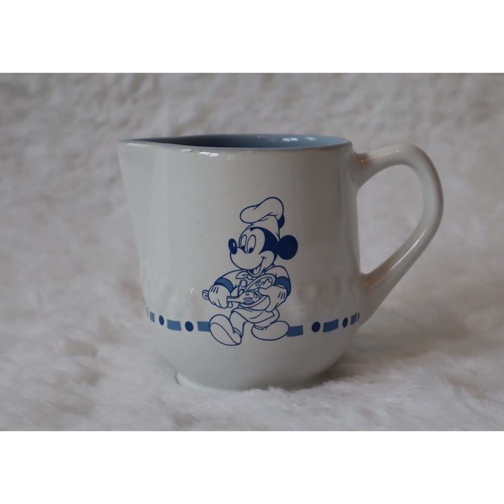 Vintage‎ Disney Parks Gourmet Mickey Mouse Chef Ceramic Creamer Pitcher